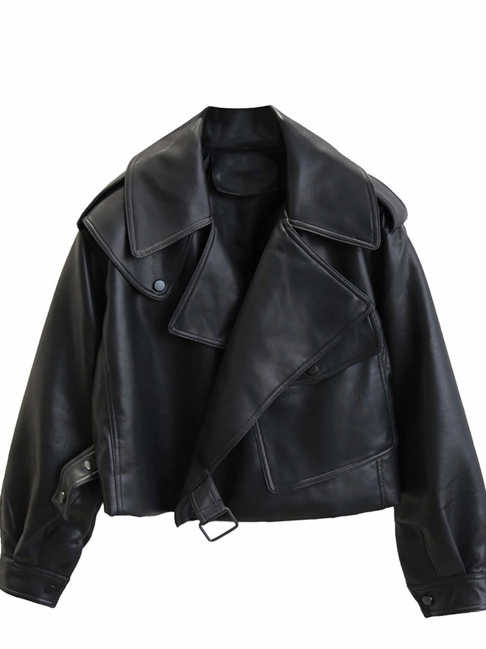 Women’s Faux Leather Short Jacket